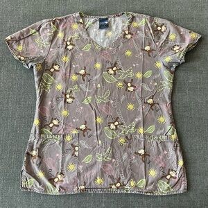 Monkey scrub top